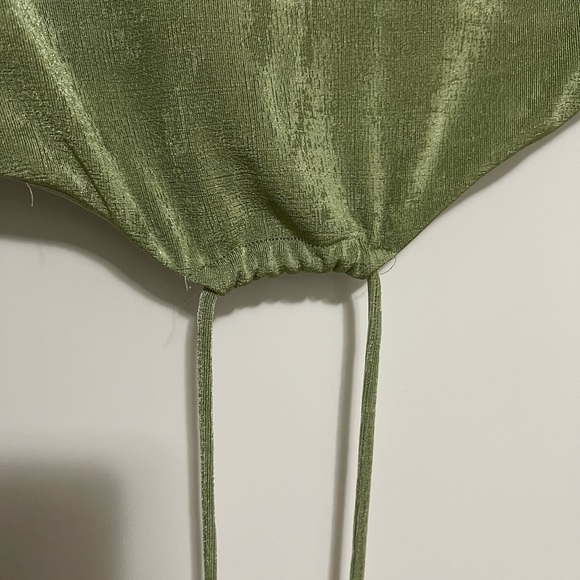 Green Wrap Around Princess Polly Top - Picture 4 of 4